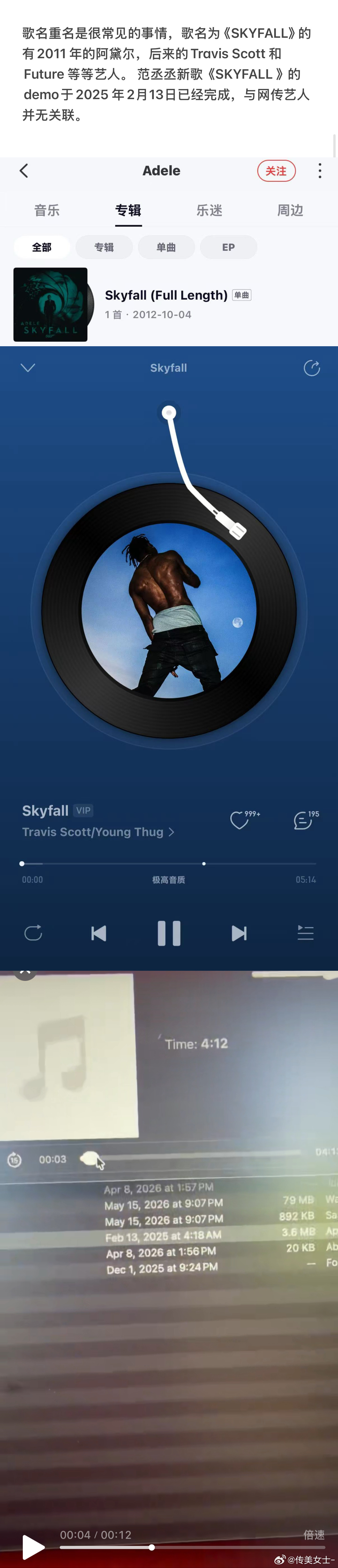 徐明浩 范丞丞 《SKYFALL》的联合作者 LAWSON，同时也是 The W