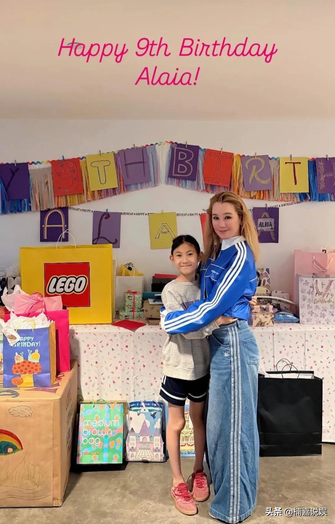 陈冠希和秦舒培的女儿Alaia九岁生日，小姑娘越来越像妈妈了，小小年纪就有了超模