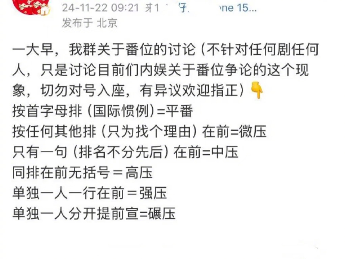 平番除了按姓名首字母，还能按剧中角色姓名首字母，还可以按演员年龄，以前的剧还有十