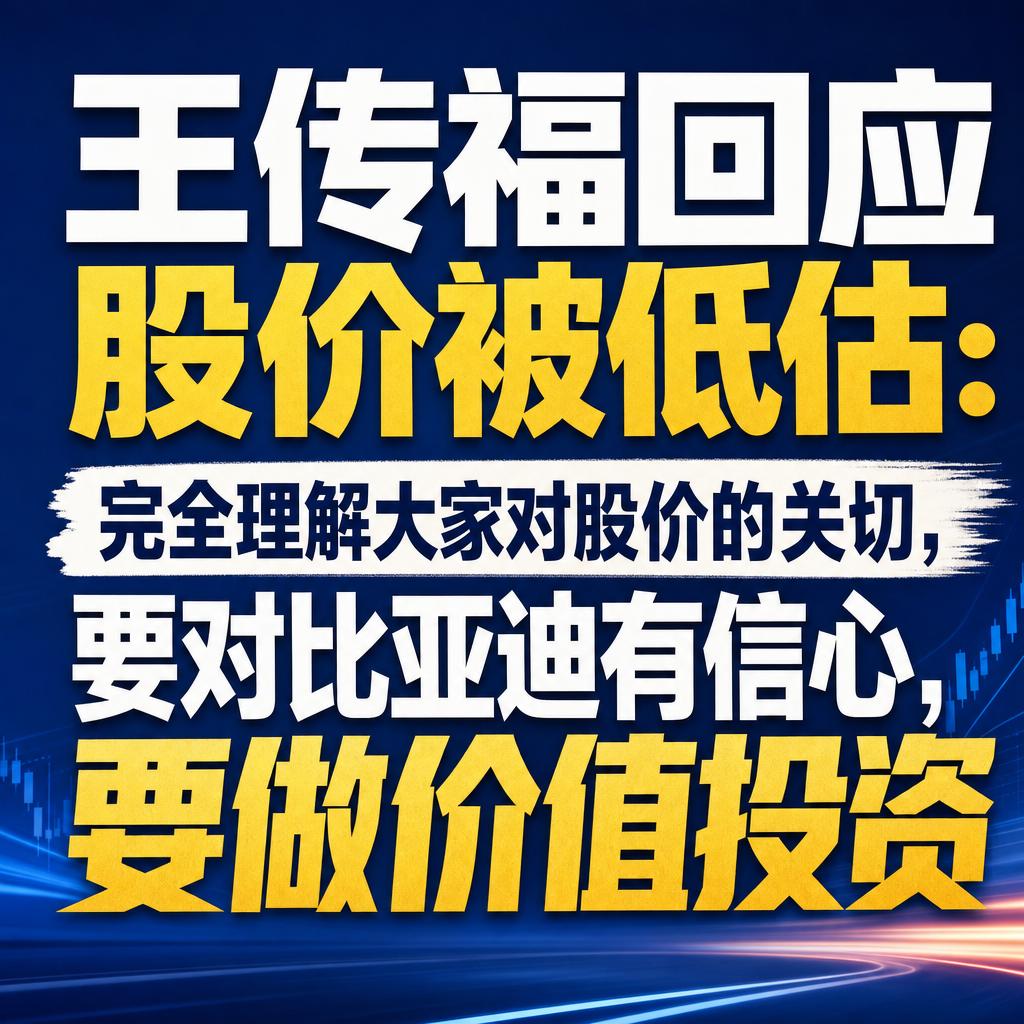 王传福表态稳市场 比亚迪三大支撑剑指2030全球第一
在新能源车经历调整的当下，