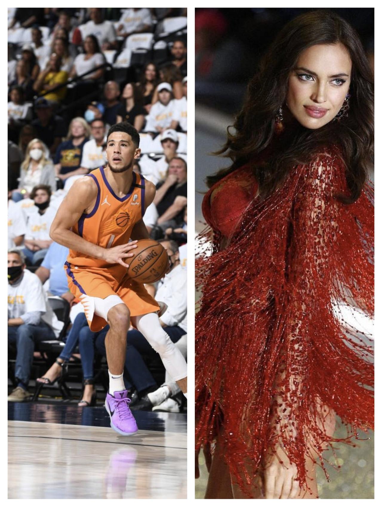 姐弟恋！布克和老牌超模伊莲娜约会！

NBA球星布克真是一个花花公子，和超模詹娜