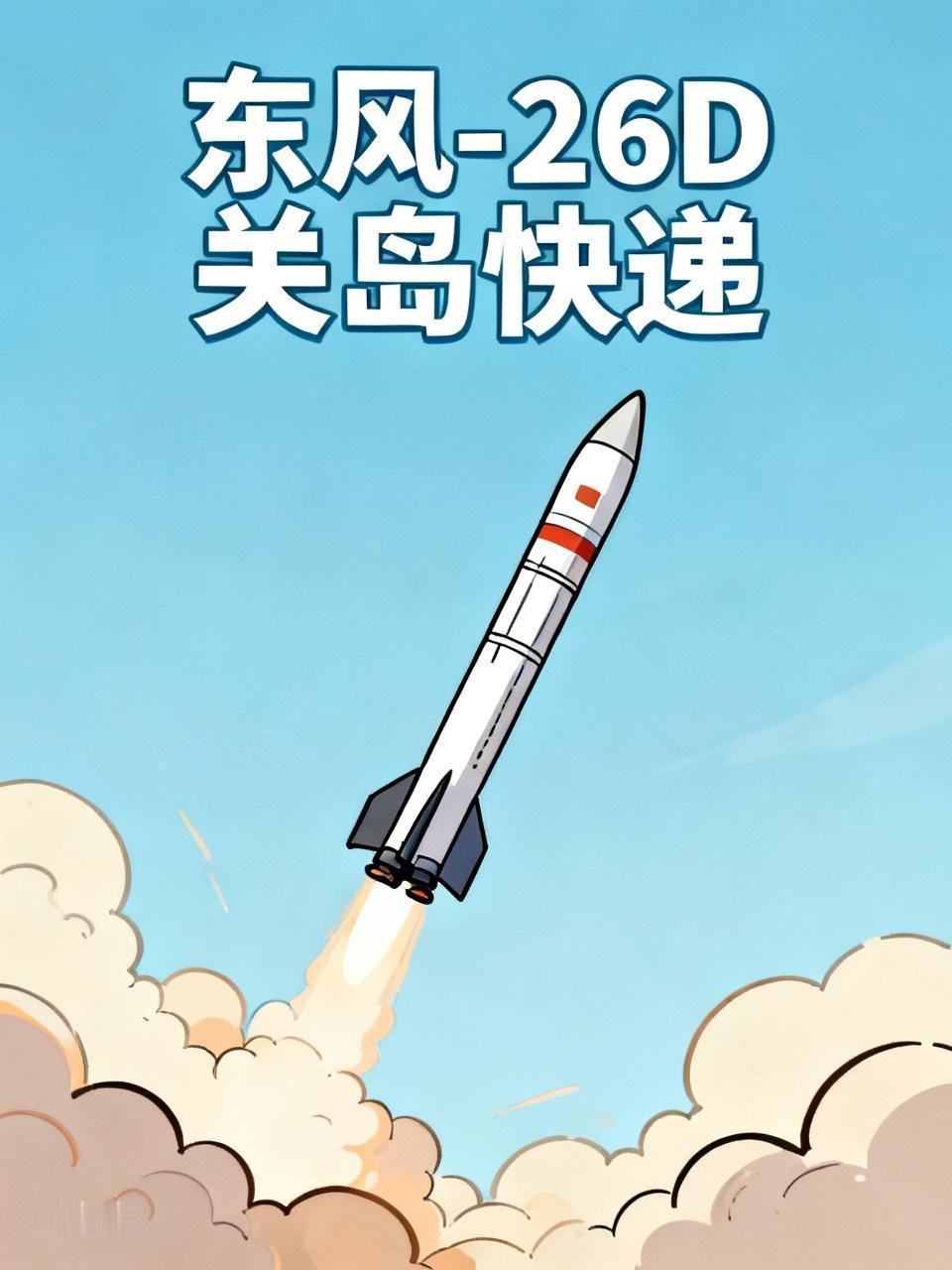 东风-26D被赋予“关岛快递”这一外号，其背后蕴藏着军事博弈的故事。关岛位于西太