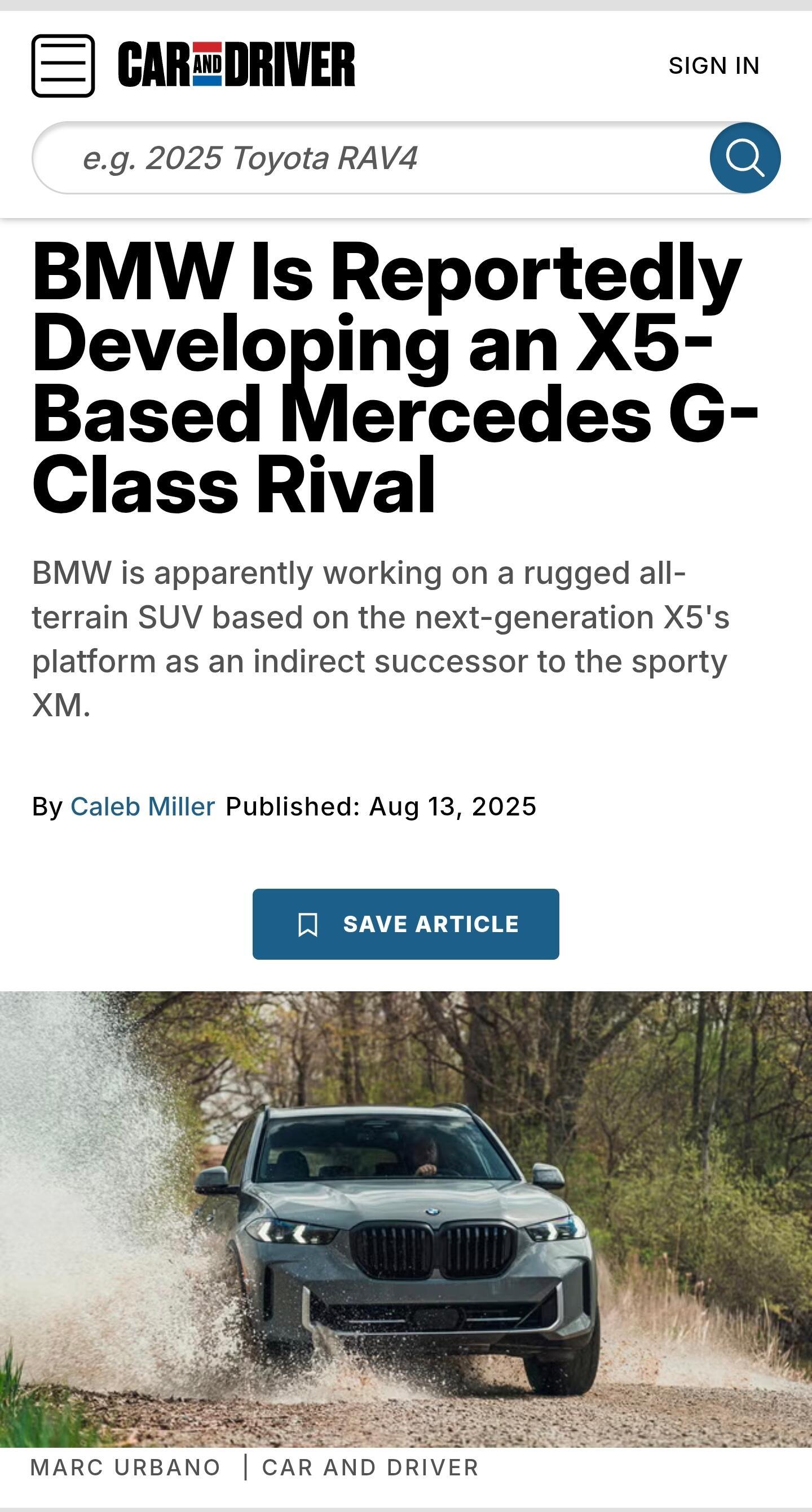 大v聊车 宝马版大G要来了多家外媒爆料，宝马正在搞一台全地形 SUV，底盘代号 
