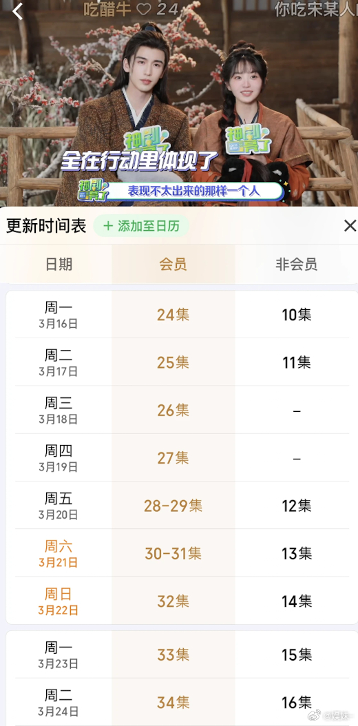 一天一集好没意思，这是按不住了给自己降热度吗？ 