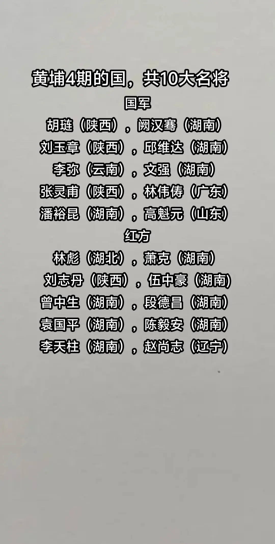 一部黄埔军校史，半部湖南人历史，黄埔军校四期，湖南人占了40%，很多人...