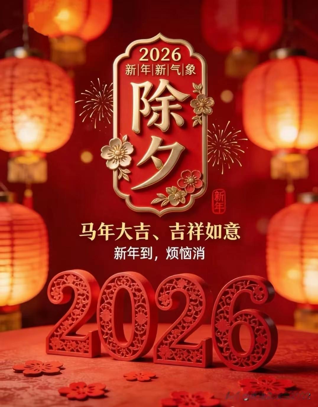 祝各位条友：

金马奔腾报春来，神州大地百花开。祝你2026年一马当先，万事顺遂
