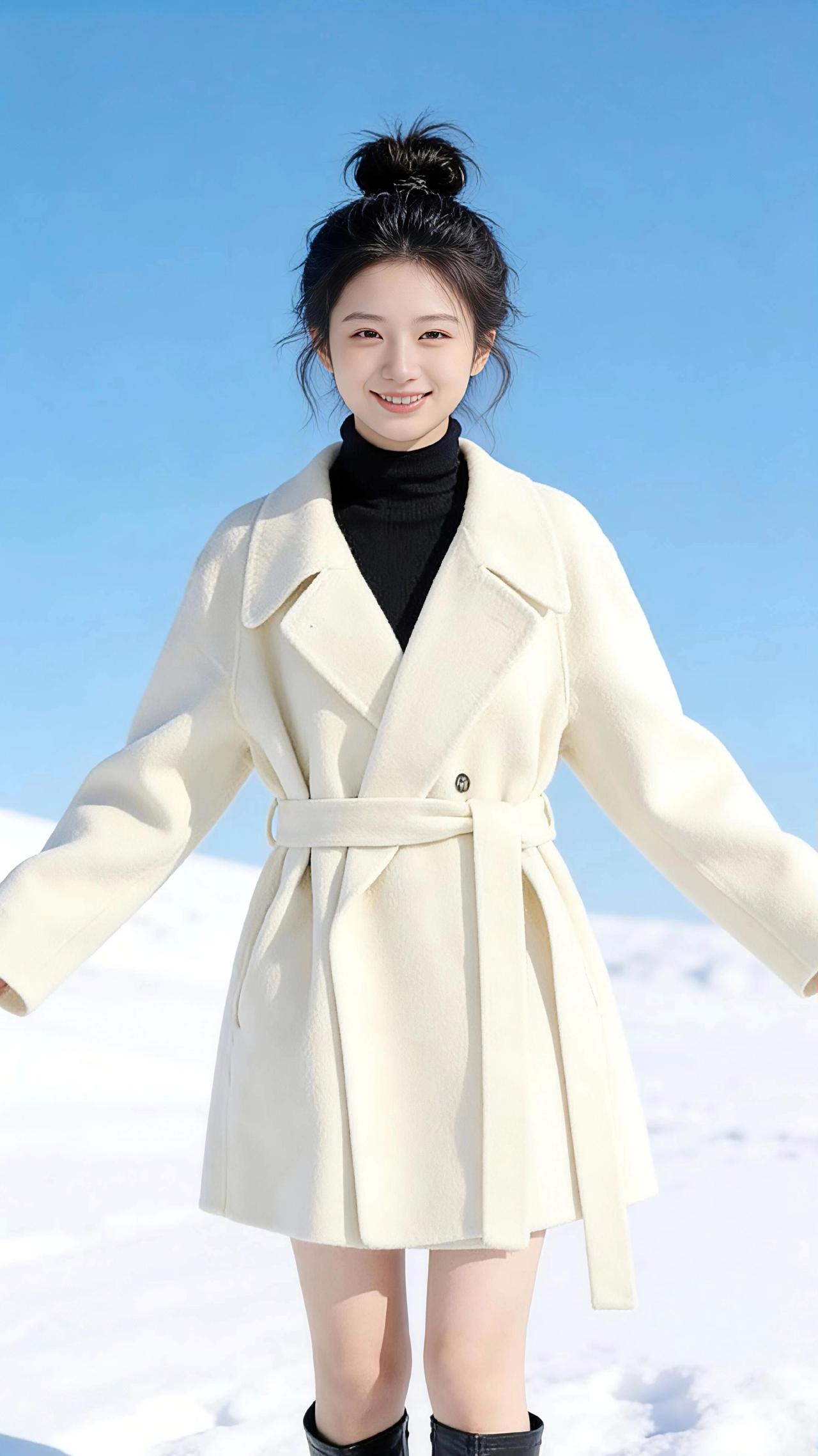 雪上白绒
 
雪是铺展到天边的素笺，风是执笔的手，而她是落在这方天地里的一捧温柔