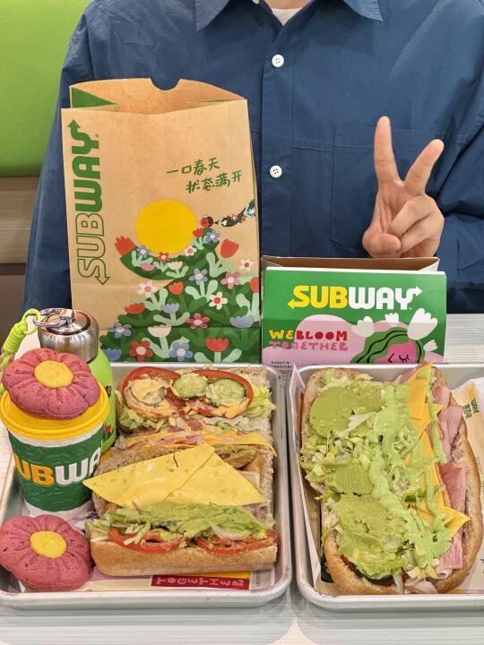 春日氛围感被subway拿捏了！太好吃了！！