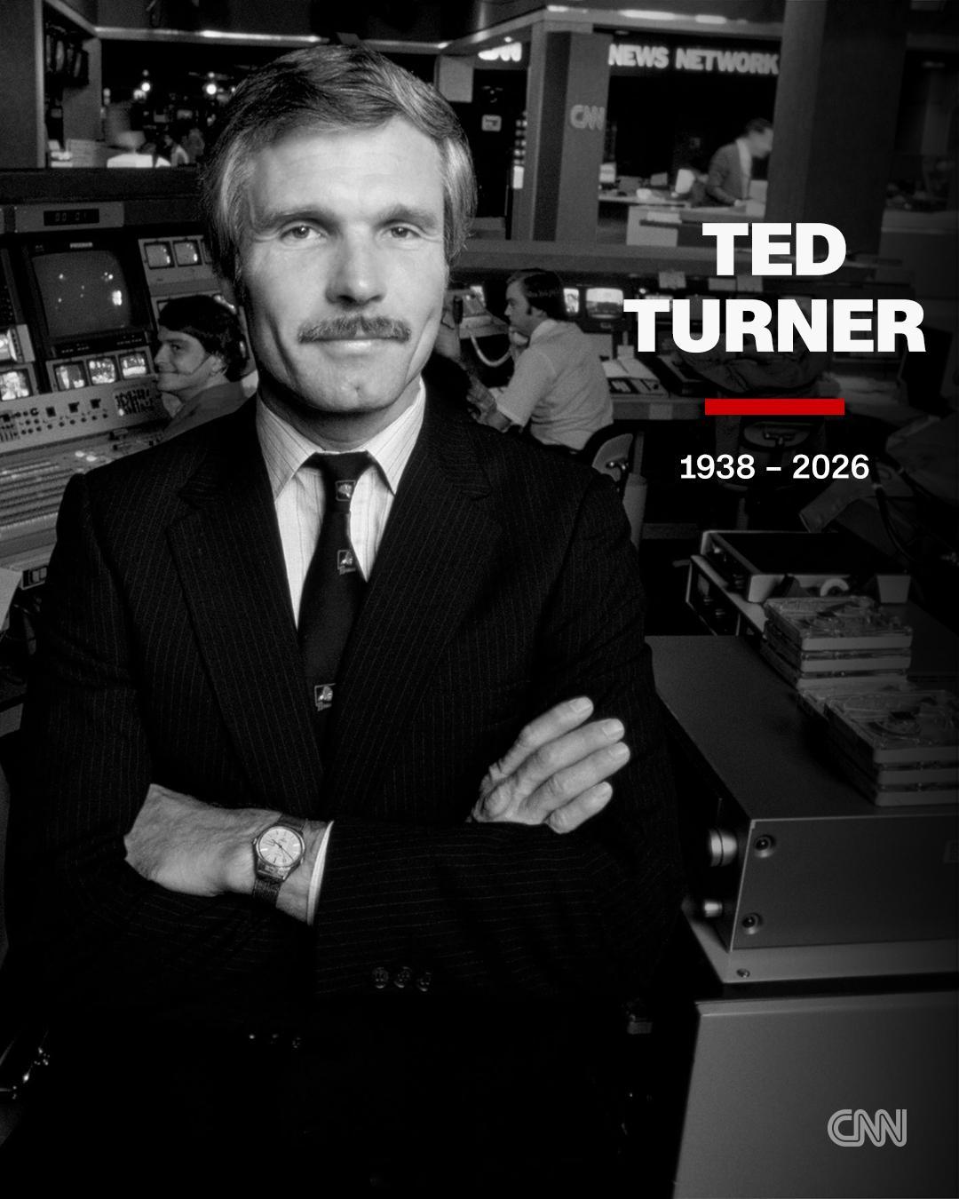美国最有影响力的媒体企业家之一，CNN创始人Ted Turner去世，87岁。 