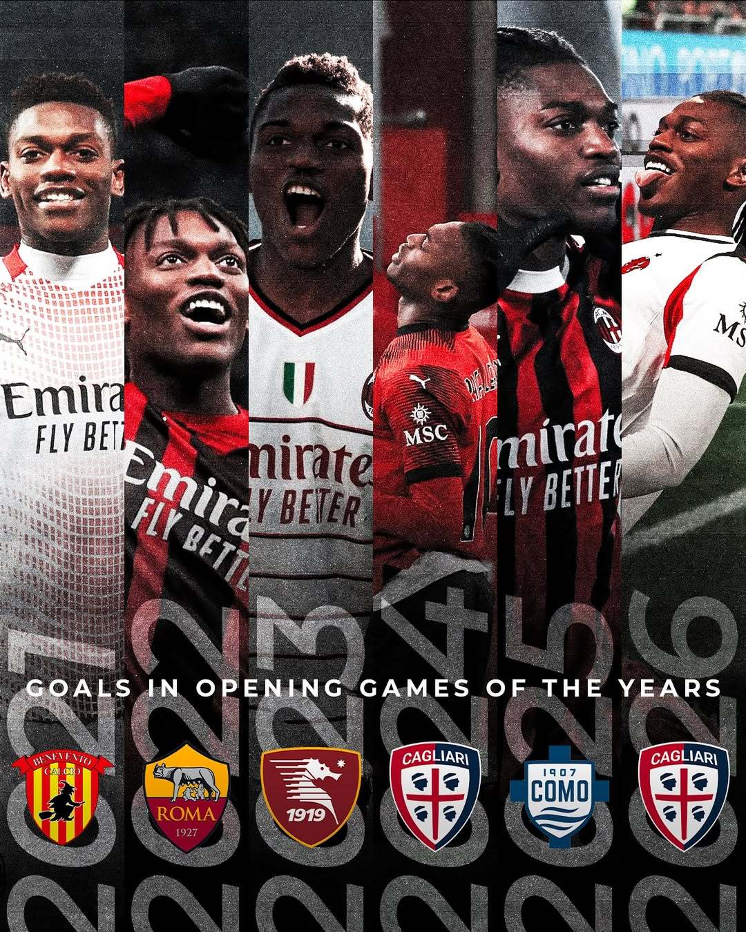 【记录】拉斐尔·莱奥已连续六年为AC米兰打入年度首球。📅 2021年：对阵贝内