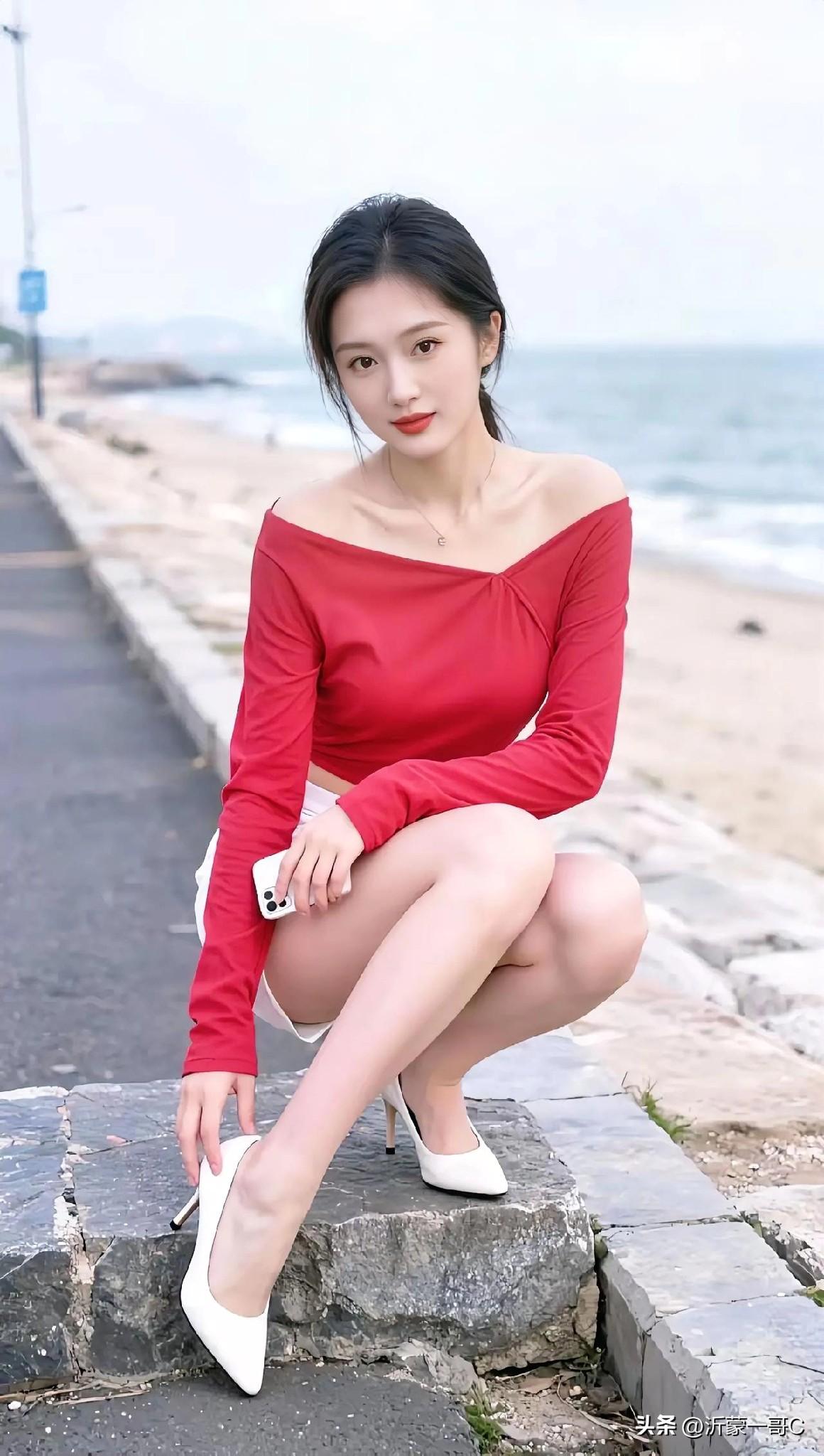 美不美看大腿，这位美女无论是长相和大腿绝对是一流，这气质，这身体就是无敌，气质非