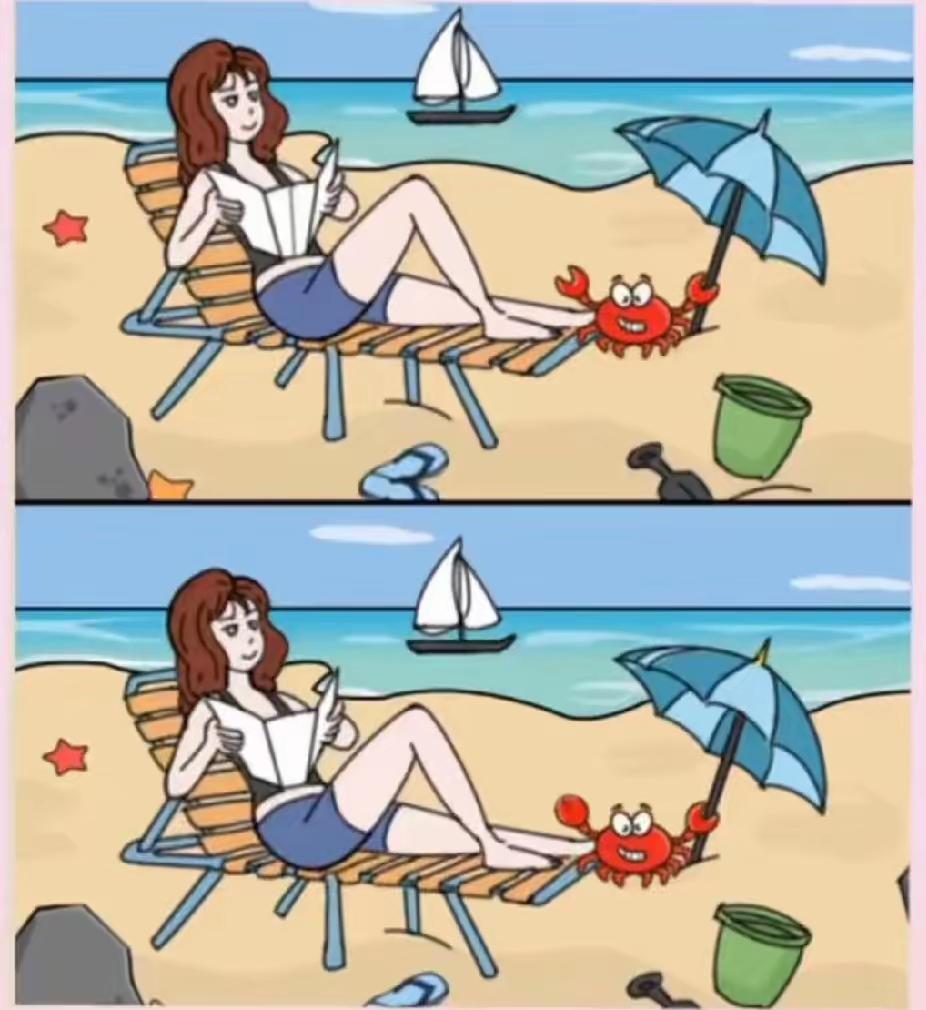 考眼力，5处不同的地方，你找到了吗？