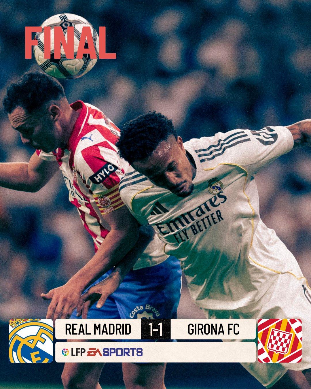 全场 | @皇家马德里足球俱乐部 1-1 吉罗纳

上半场开局不久姆巴佩抢点射门