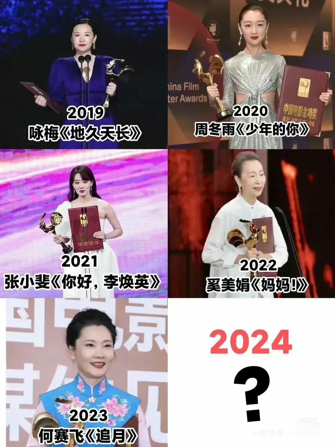 🎬金鸡奖上的璀璨影后，你心中的那一位是谁？🏆为何今年影帝，影后网上一遍质疑声