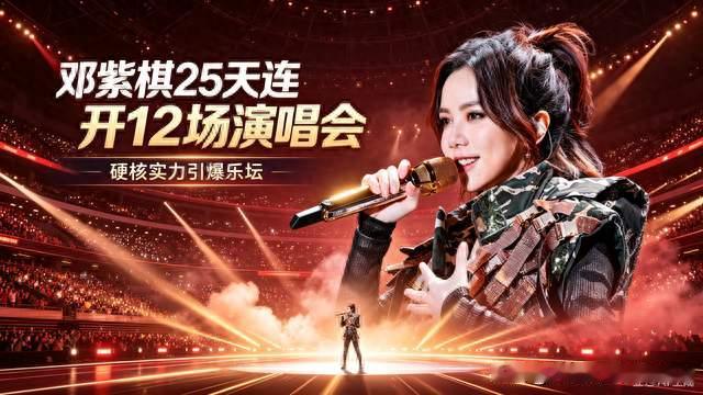 邓紫棋25天连开12场演唱会，硬核实力引爆乐坛