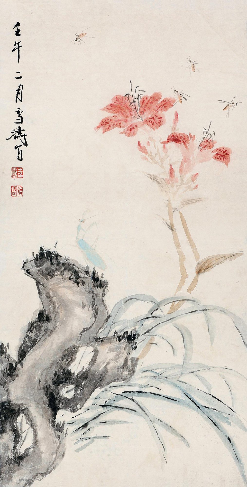 “茅檐低小，溪上青青草。醉里吴音相媚好，白发谁家翁媪？大儿锄豆溪东，中儿正织鸡笼