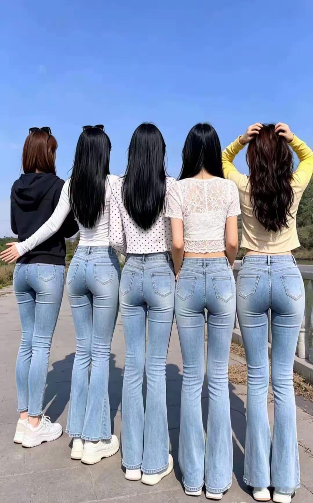 五位女生，只看背影，选一位做老婆，直觉告诉我，你选哪位？