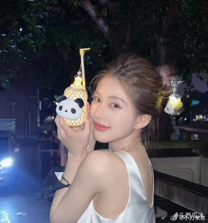 赵露思佩戴的簪子，看似小夜市常见之物，却因她而显得格外高雅。 