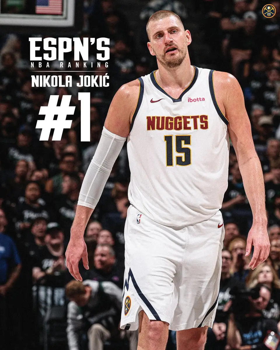 昨天穆雷那个21大家不认也得认了，这个榜单必须专业…因为ESPN又把约老师排成了
