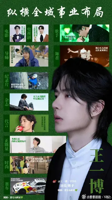 内娱的表格都装不下王一博的战绩内娱明星ins数据汇总 王一博商业价值一骑绝尘