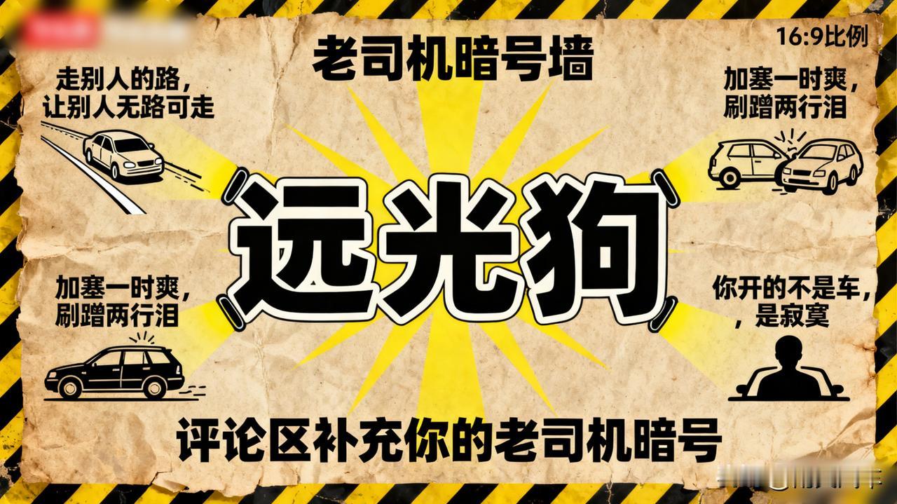 一句话证明你是老司机！评论区人才济济，我先来：“远光狗”

这三个字，懂的都懂。