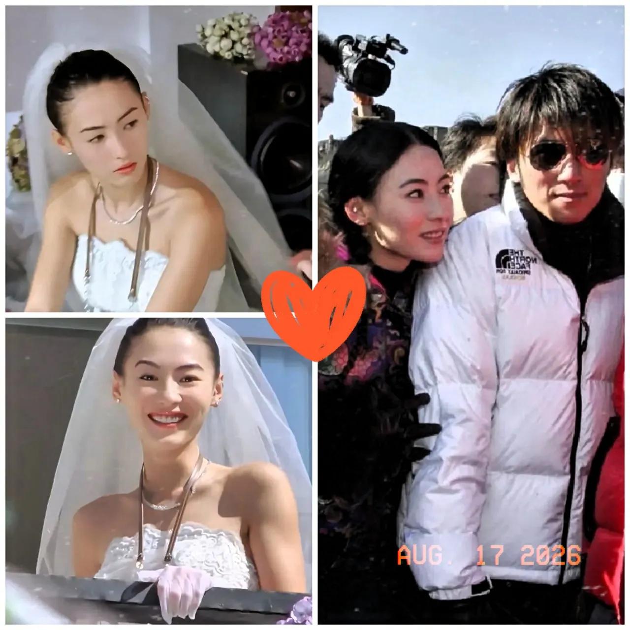 张柏芝结婚时26岁，
爱的时候，谁不渴望婚姻，
那天她笑靥如花，以为谢霆锋是她的