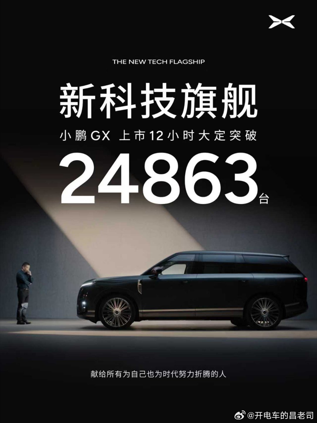 熟悉的鹏鹏战报回来了上市12小时大定24863台，精确到个位了这下GX算是成了吧