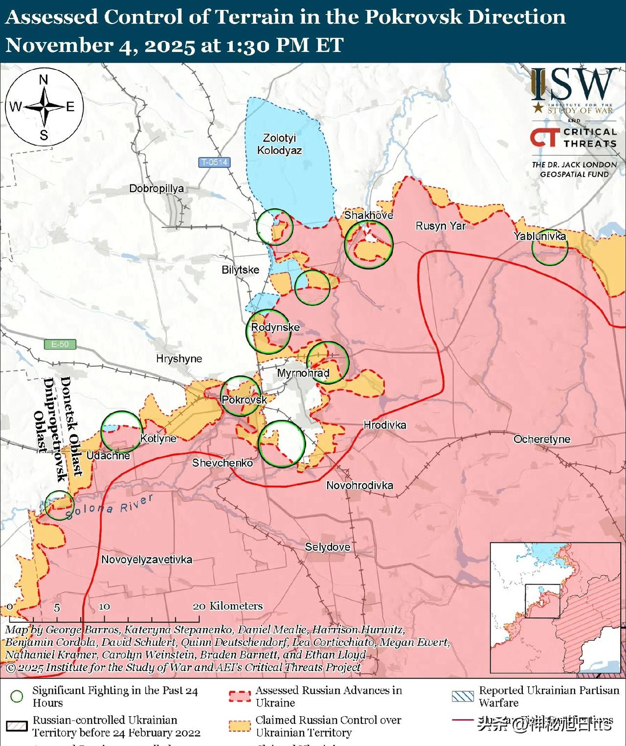 乌克兰军队继续在波克罗夫斯克方向进行防御。乌克兰军事情报总局（GUR）11月4日