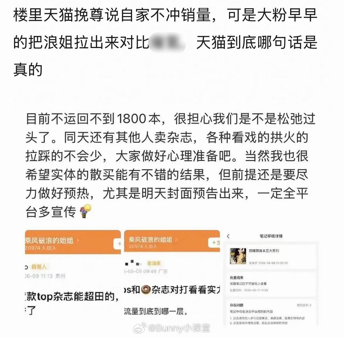 田曦薇杂志销量引发热议，四部破万剧归来才是这种水平吗…… 