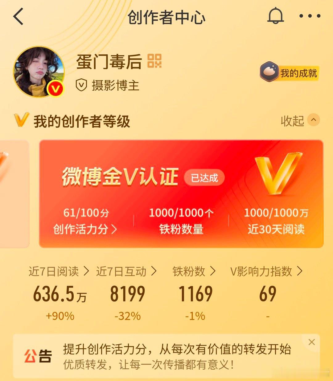 那我更不能掉红了，我创作活力积分61 