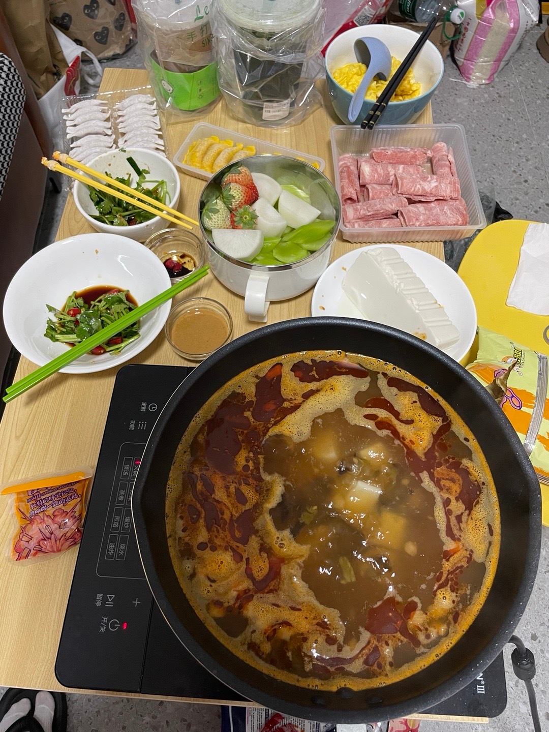 螺蛳粉火锅有没有人懂[泪]好吃麻了 ​​​