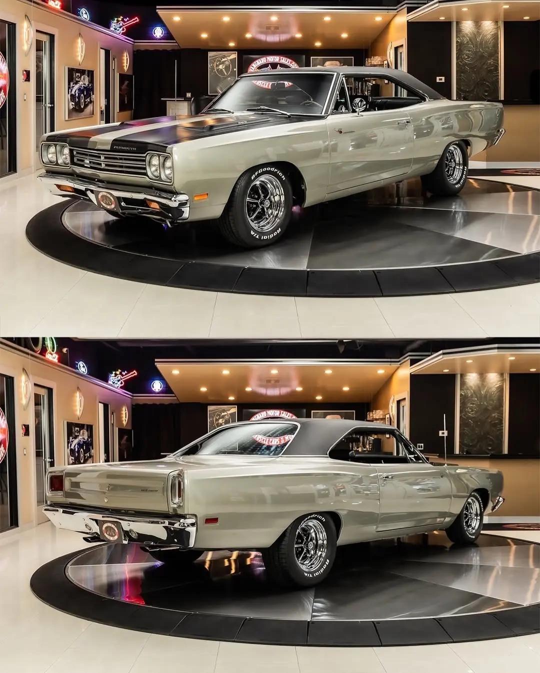 1969 年 Plymouth Road Runner 延续了 60 年代肌肉车