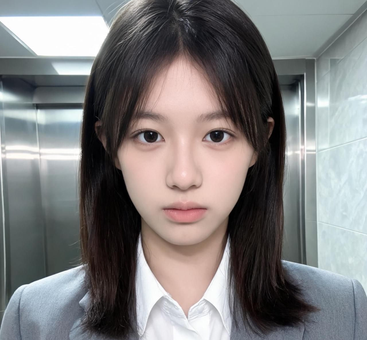 这女同事坐你对面，你上班能集中精力吗？