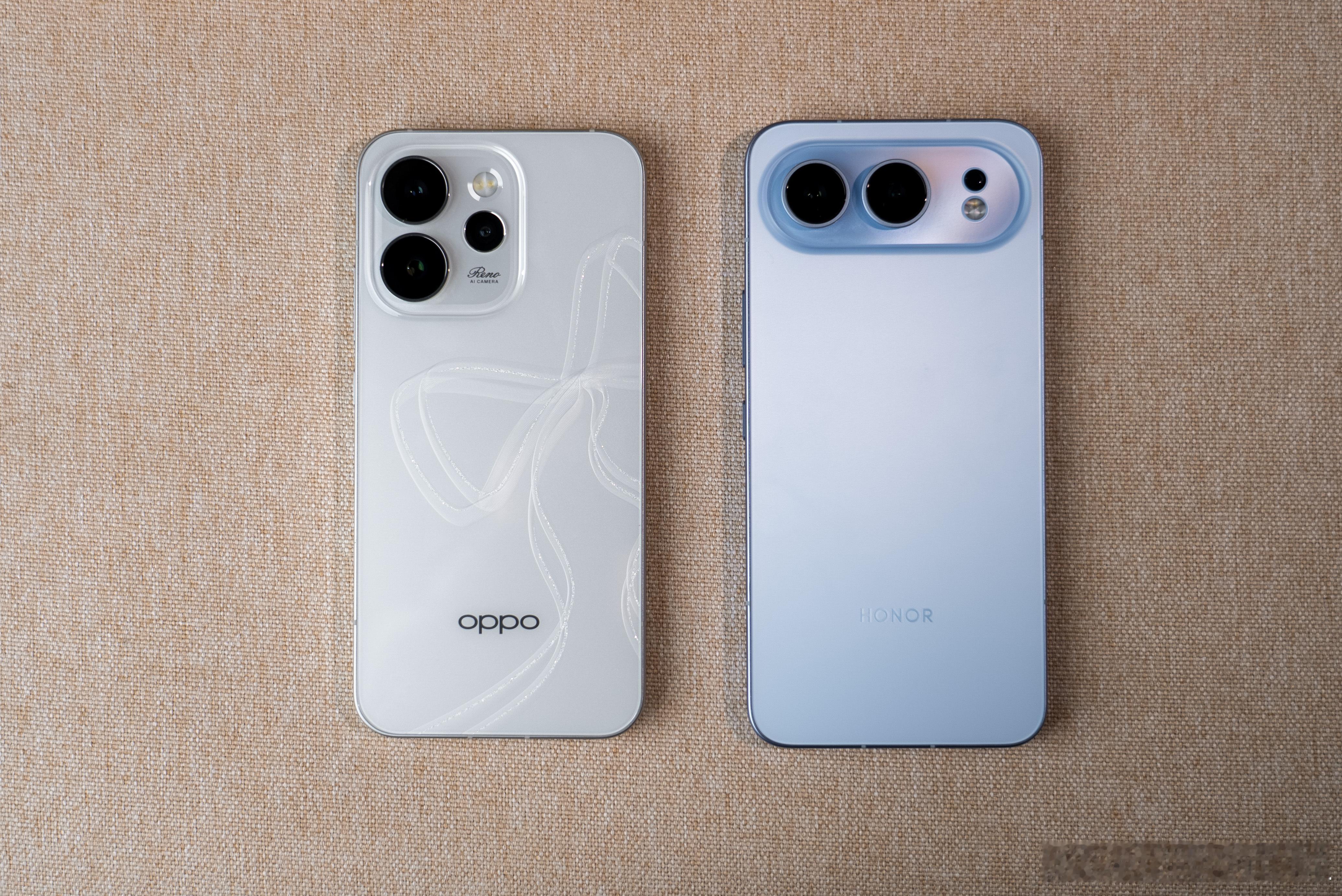 前几天发布的 OPPO Reno15和荣耀 500，单看外观设计，你更喜欢谁的颜