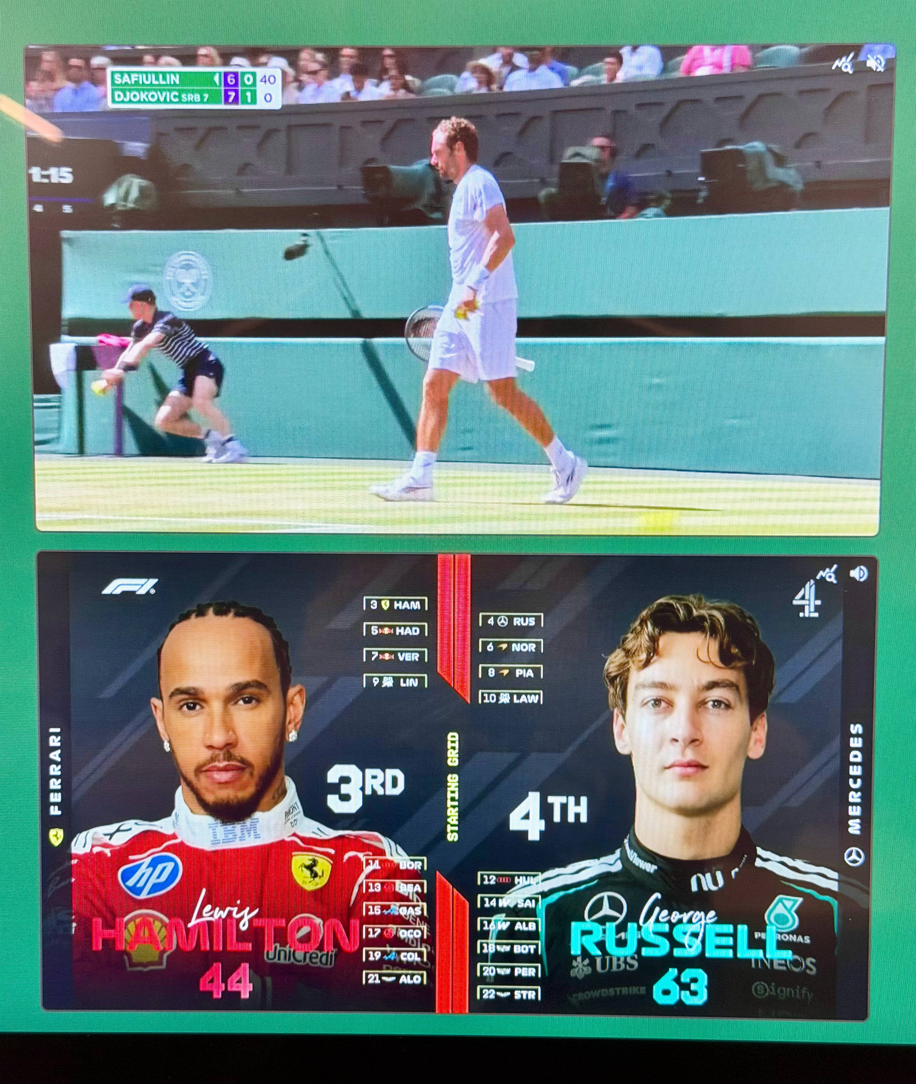 网球F1直播双开继续，又要在温网遥望银石了🎾🏎️温网20262026F1英国
