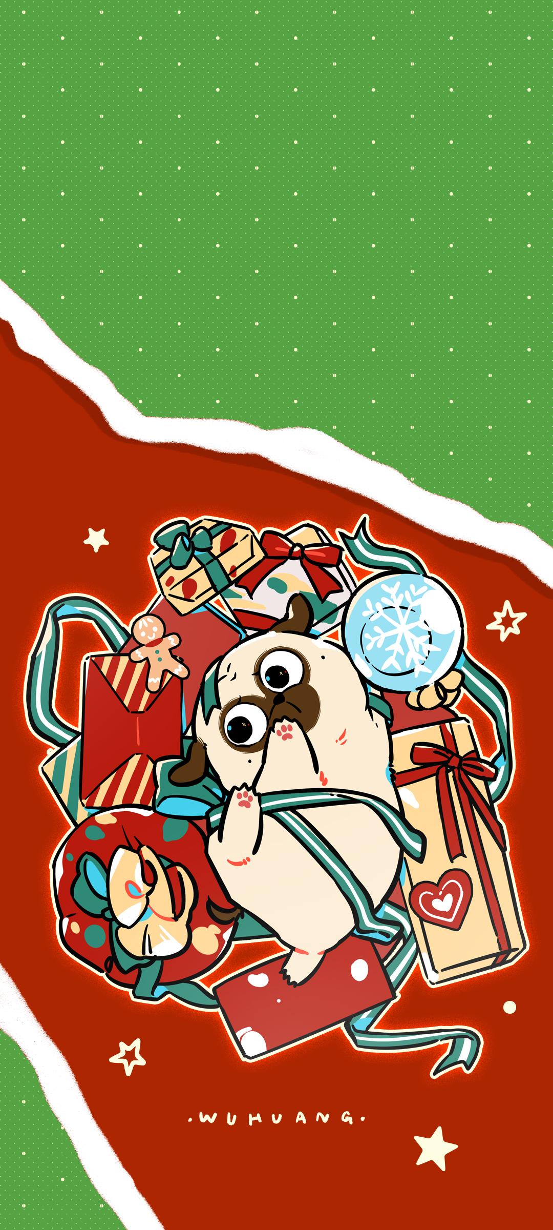 🎄今年圣诞的头像和壁纸，有本皇这一套就够了！（这次还做了电脑壁纸版本哦，放在最