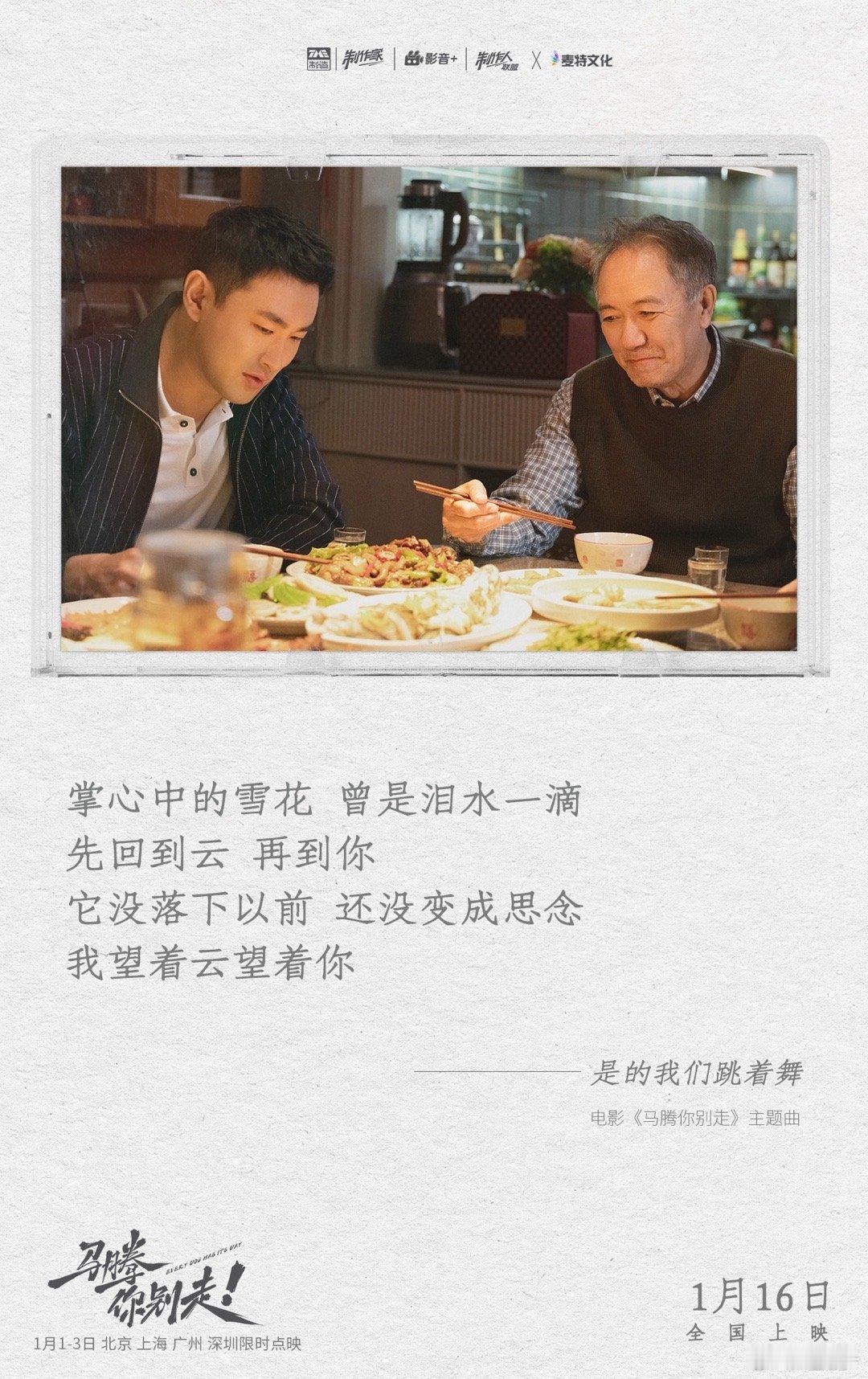 张靓颖毛不易献唱马腾你别走主题曲电影马腾你别走元旦限时点映 神仙合唱解锁跨年暖流