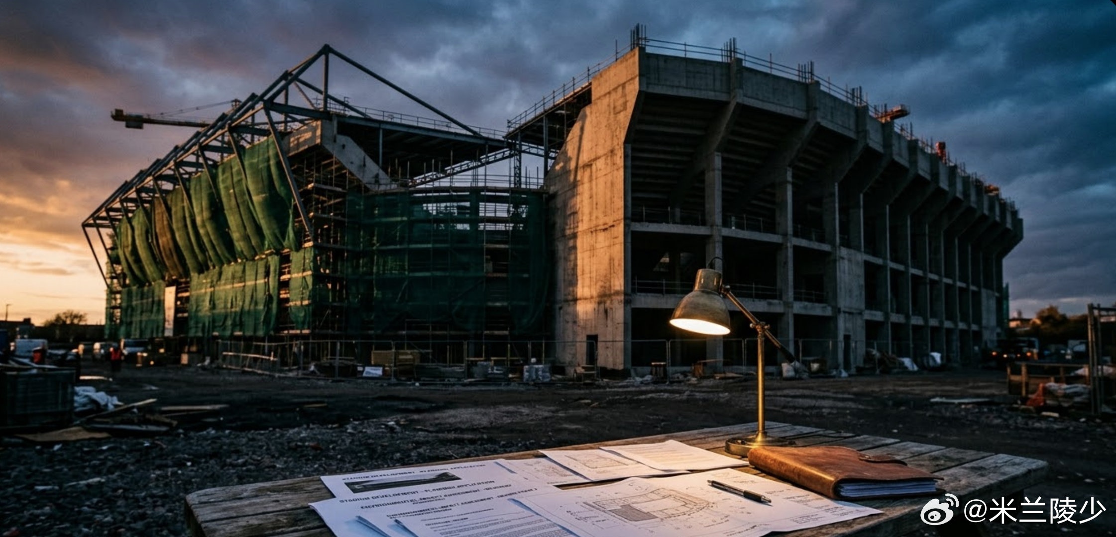 米兰新球场才到万里长征第二步。今天有媒体媒体说米兰双雄的新球场正式启动，我看了下