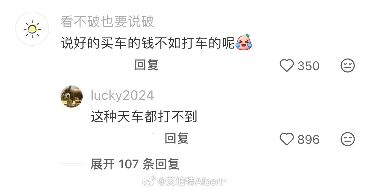 买车的欲望已经到了极致 一场暴雨，浇灭“打车代替买车”的幻想...千万别说我“凡