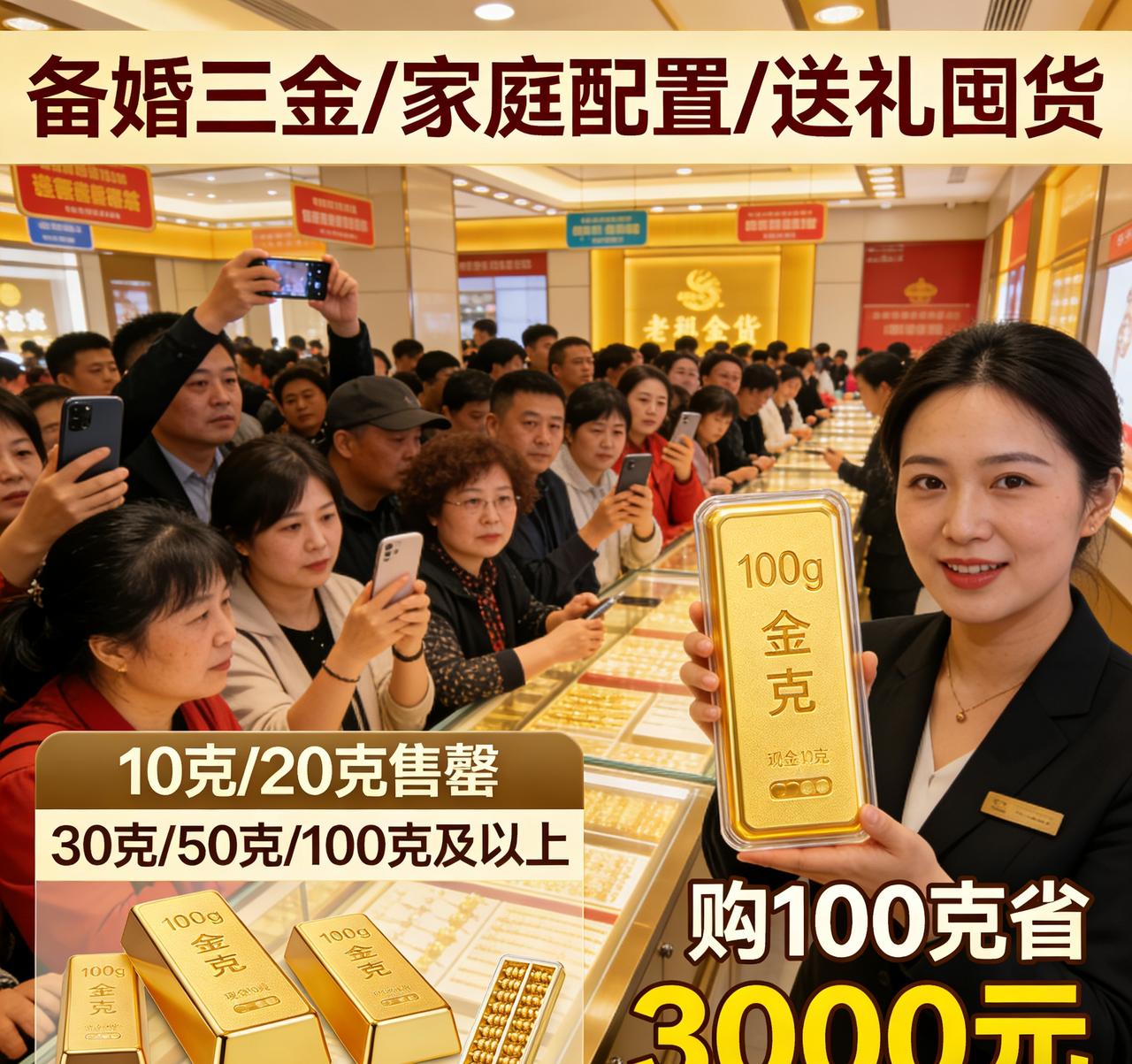 金价遇“黑色星期一”！北京金店抄底潮刷屏，10克/20克金条秒空，女子买100克