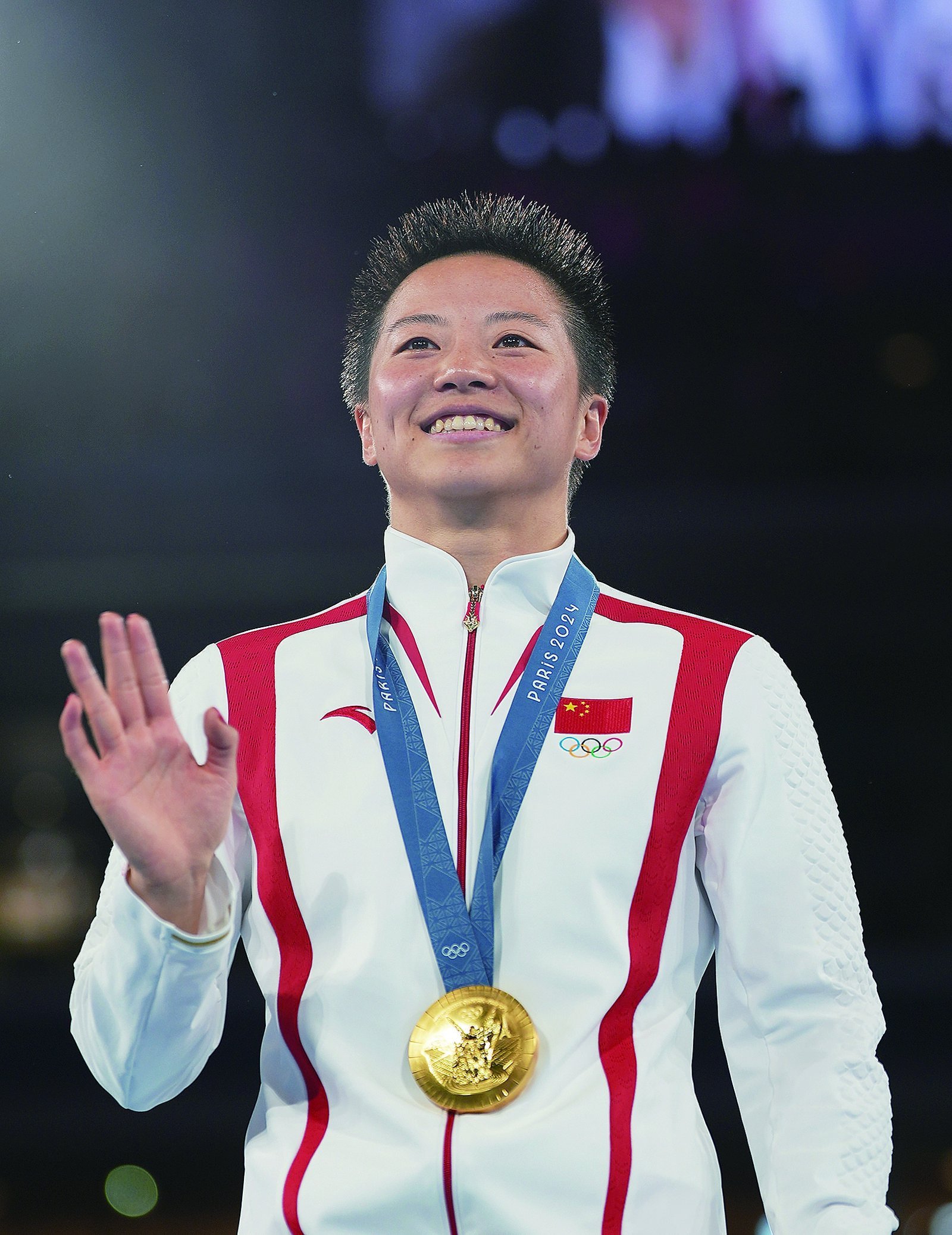 2026年亚运会亚运会开幕式中国代表团旗手  男篮胡明轩＋拳击女选手吴愉[加油]