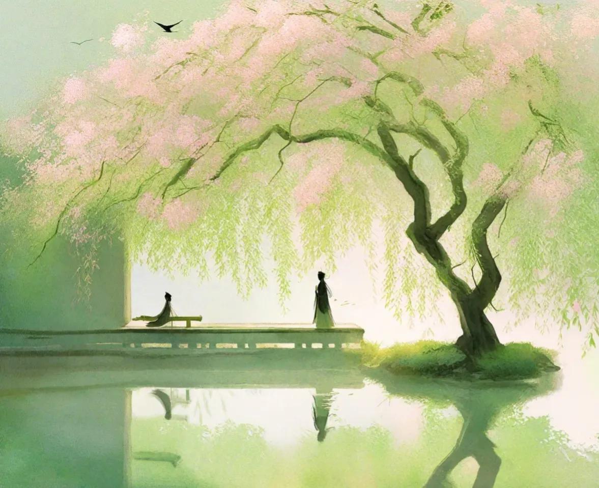 跌宕歌词，纵横书卷，不与遣年华。——王国维《少年游·垂杨门外》
【释义】提笔就写