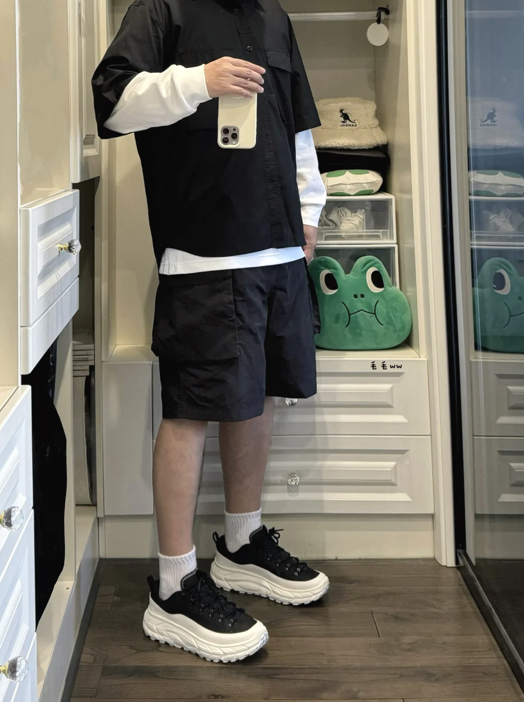 黑白叠穿｜优衣库穿搭