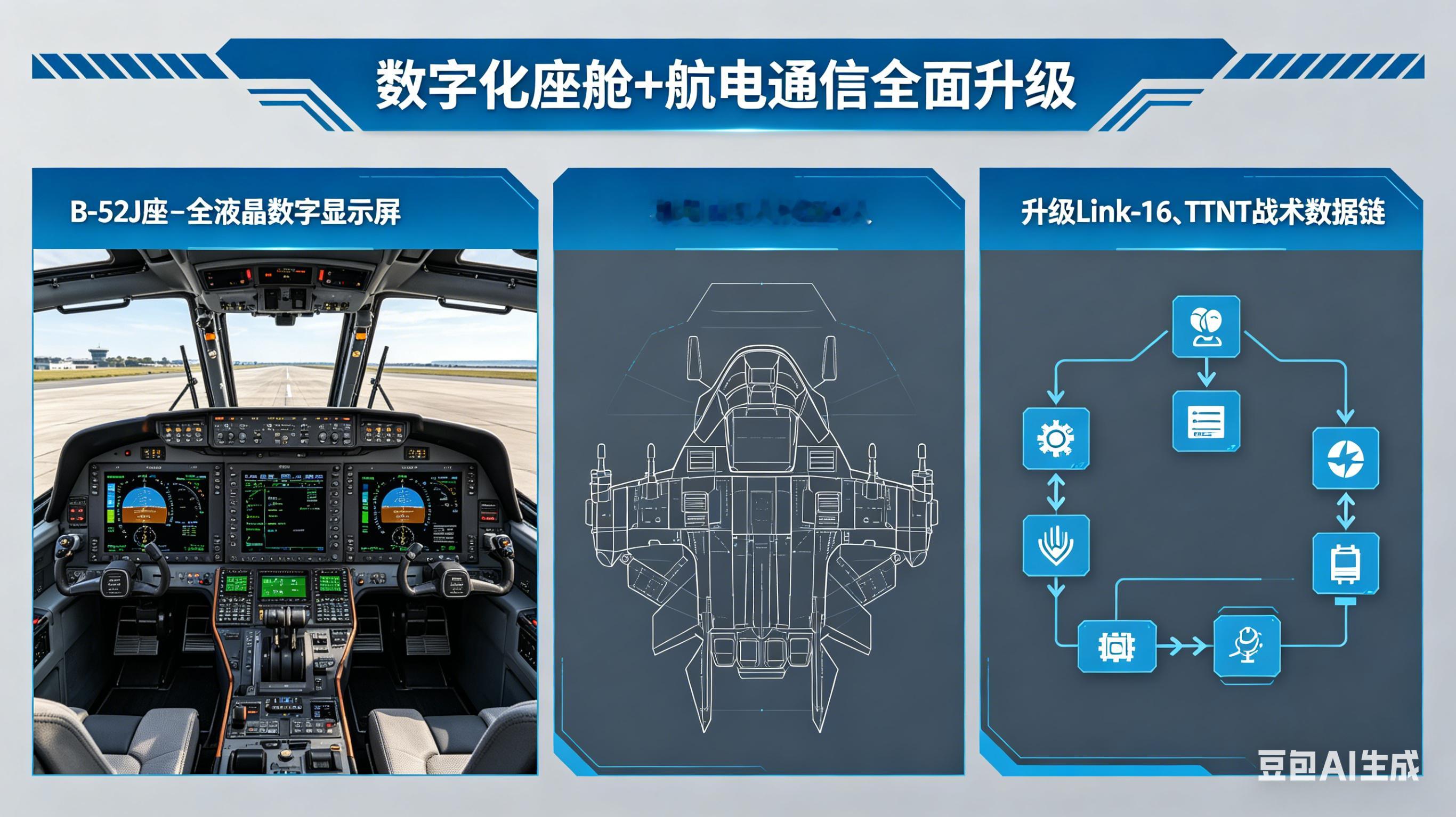 美军 B-52H 轰炸机正推进现代化升级，核心围绕换发、更换 AESA 雷达、升