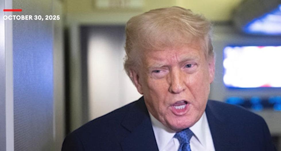 【特朗普回应会晤 】30日，特朗普离开韩国，回国途中，在空军一号对随同媒体说：“