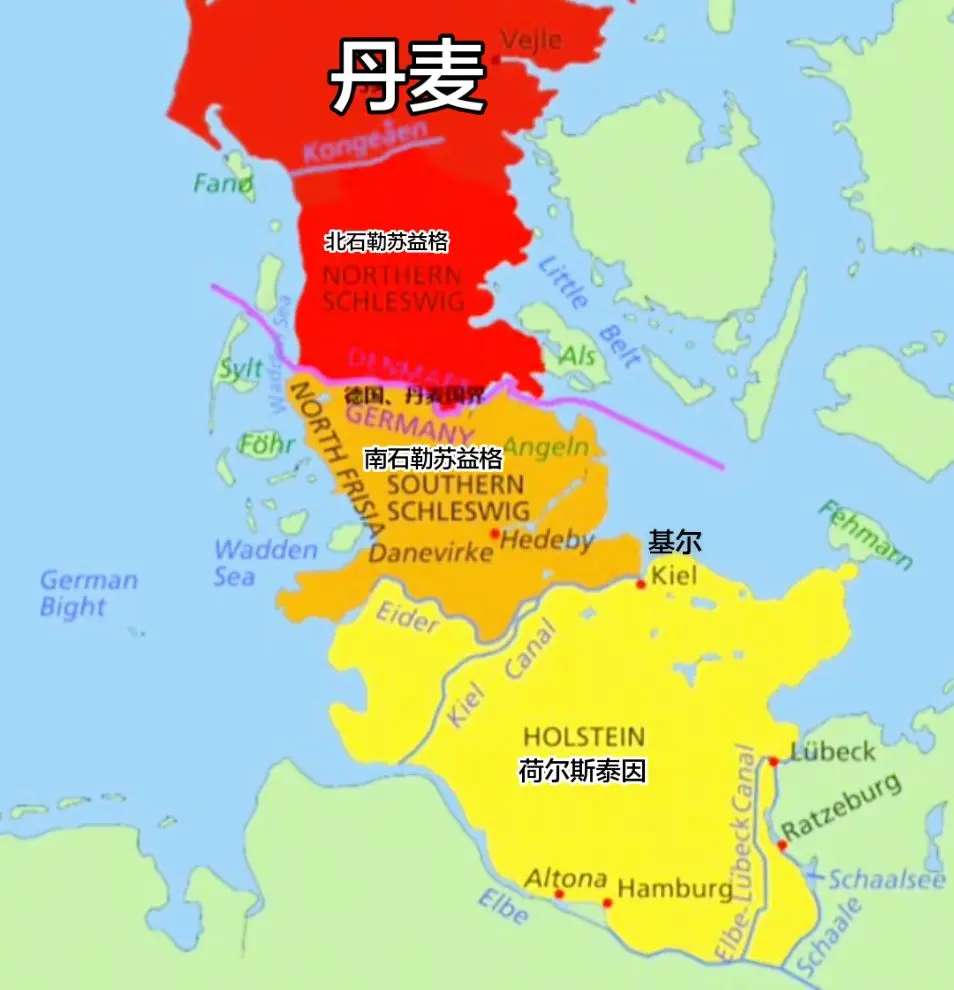 荷尔斯泰因与石勒苏益格的归属！荷尔斯泰因与石勒苏益格的归属！