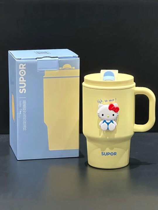 好喜欢闺蜜送的奶黄冰霸杯！！