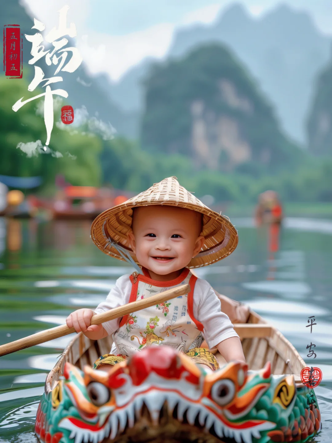 五月初五是端午🎋端午安康划龙舟🐉