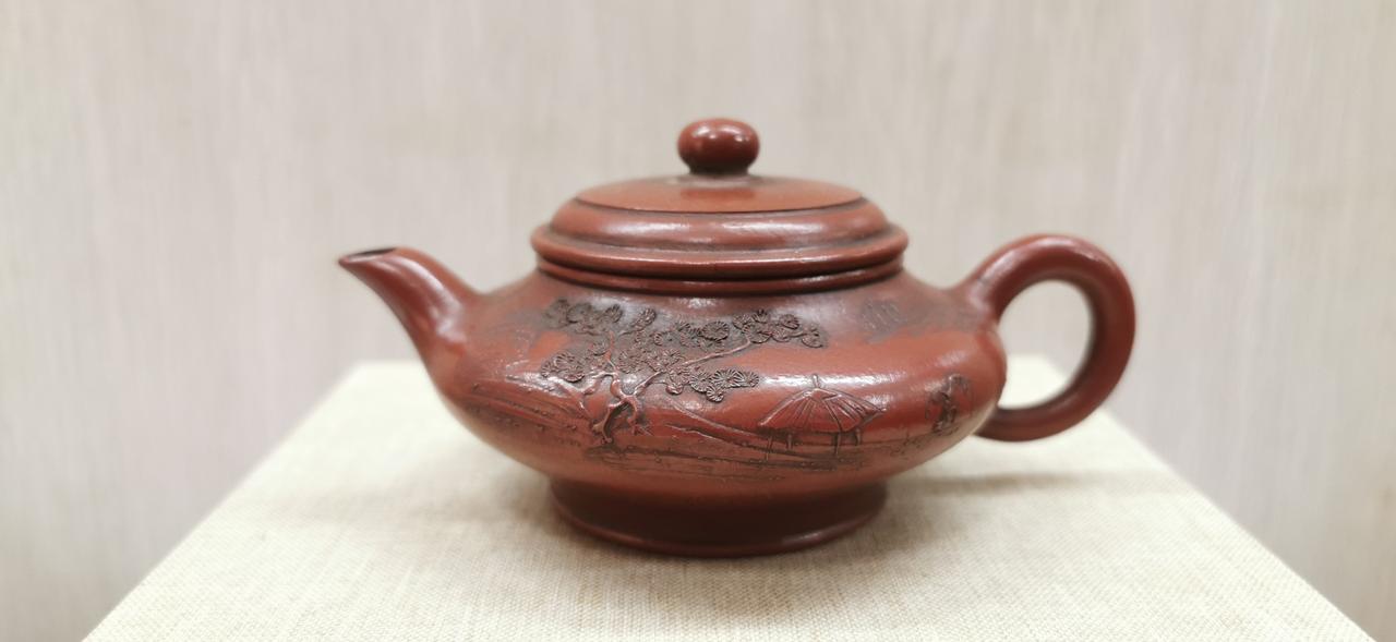 早期中国宜兴精品紫砂壶（独孔、约128cc）宜兴的紫砂壶泡什么茶最好呢紫砂艺术 