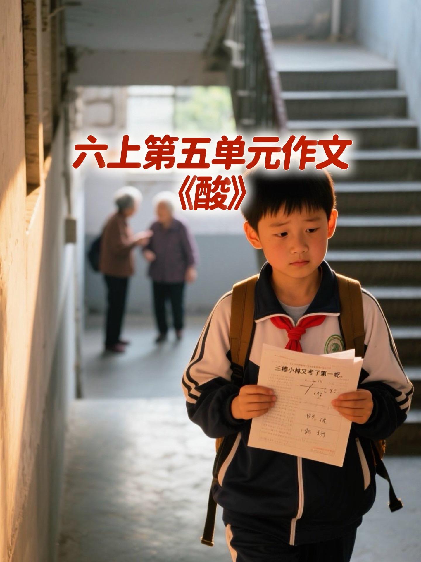 《酸》 优秀范文。小学六年级上册第五单元习作《围绕中心意思写》，同步优...